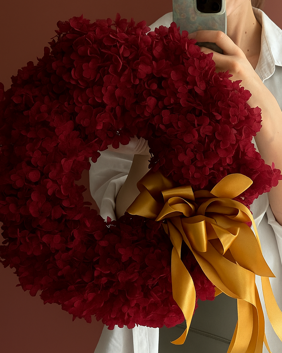 Red Christmas - Preserved Wreath