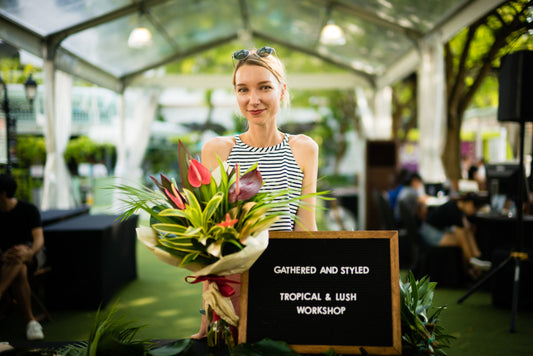 WORKSHOP: TROPICAL & LUSH BOUQUET AT WTA FINALS COURTSIDE @ CHIJMES