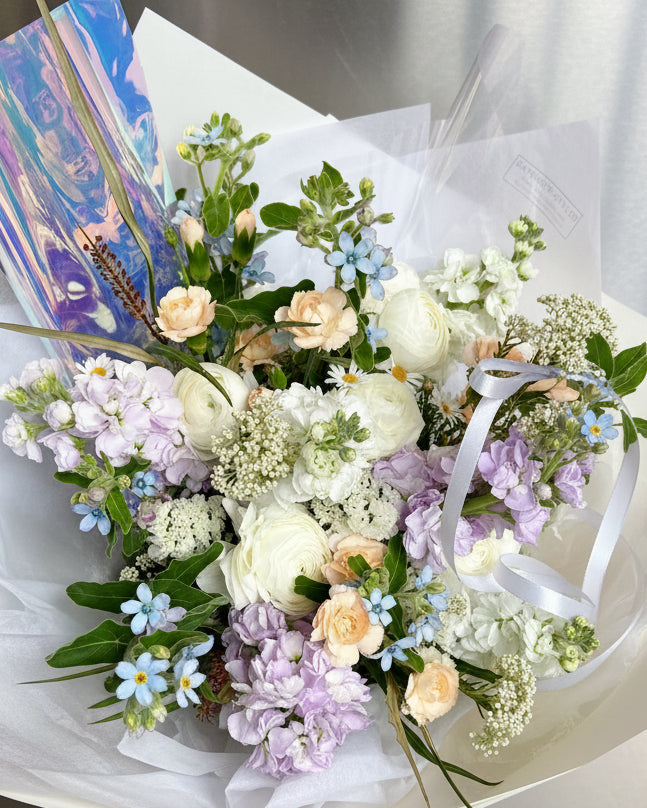 Fieldwork wildflower meadow-inspired bouquet by Gathered+Styled Singapore florist