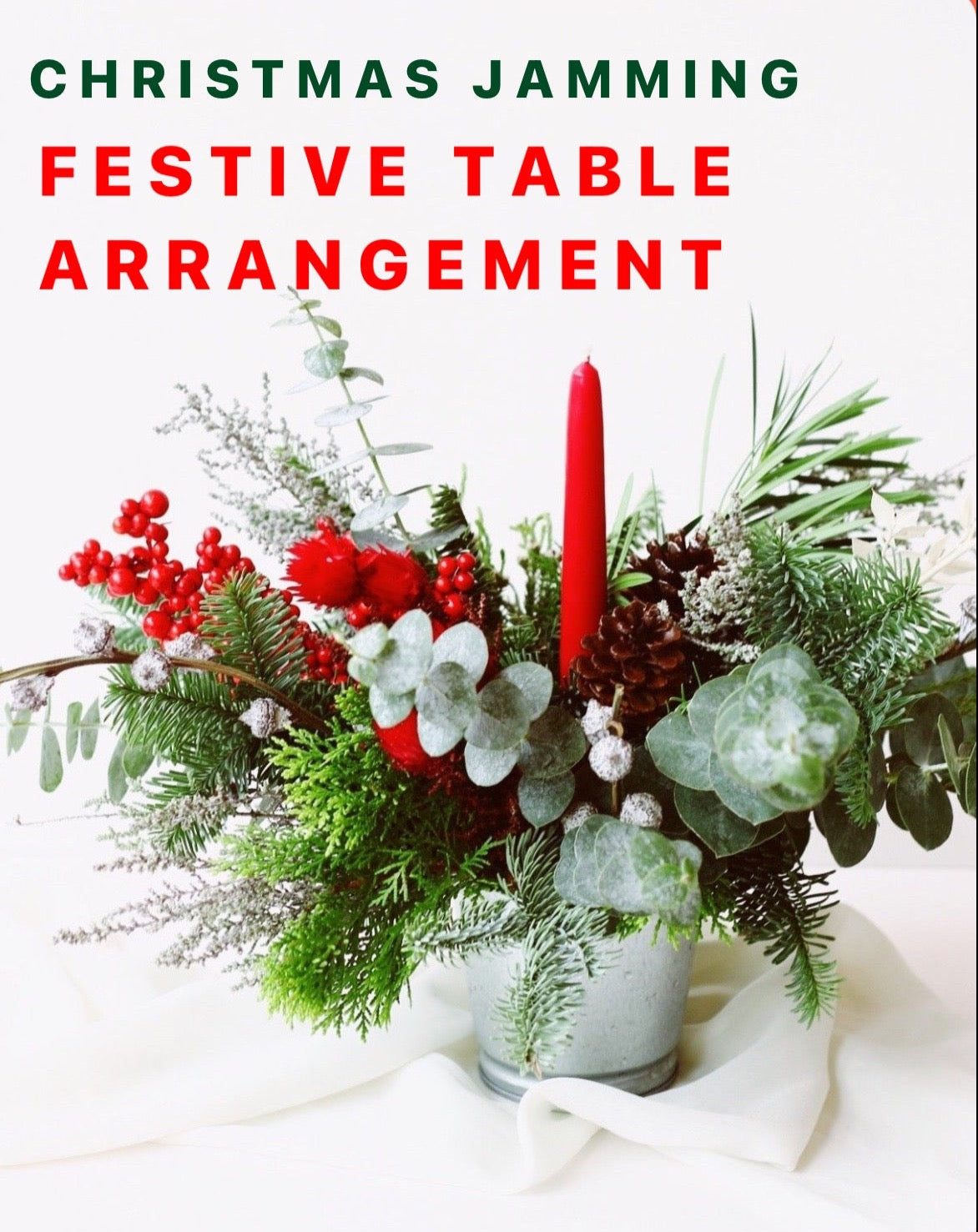! SOLD OUT ! Workshop (kids friendly): Christmas Table Arrangement (16 December)