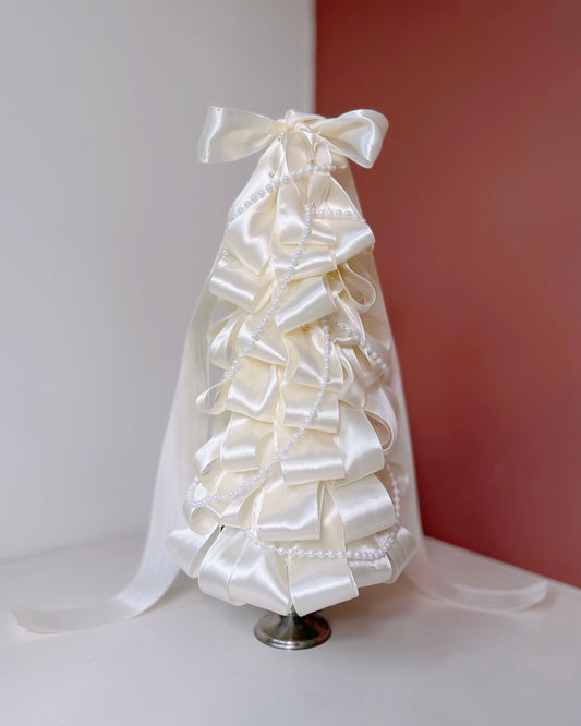 White Satin Christmas Tree