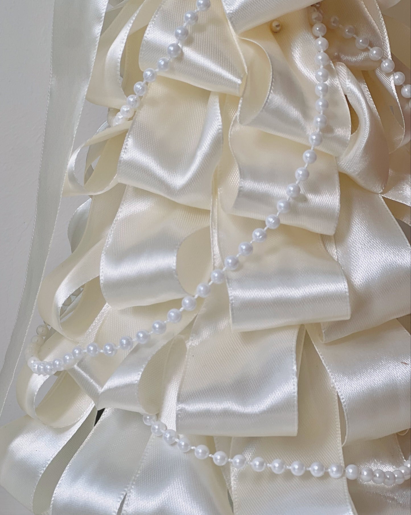 White Satin Christmas Tree