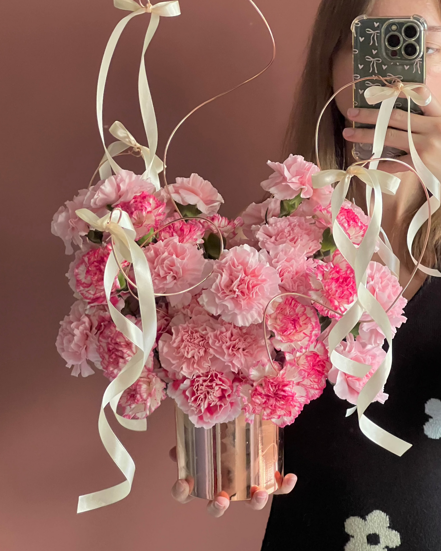 Carnation Cluster Centrepiece II
