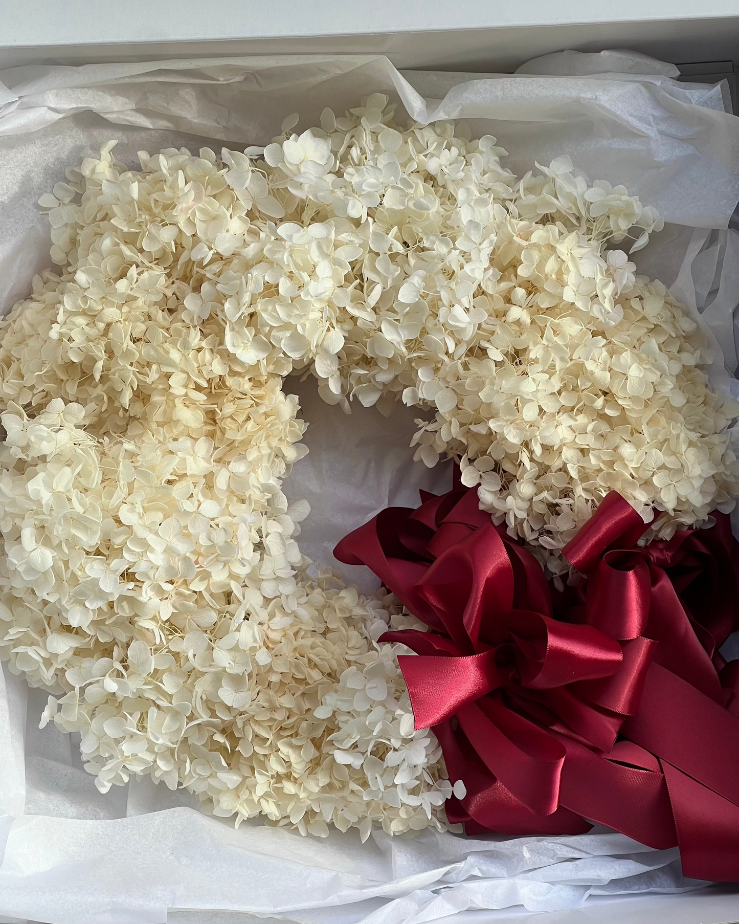 White Christmas - Preserved Wreath