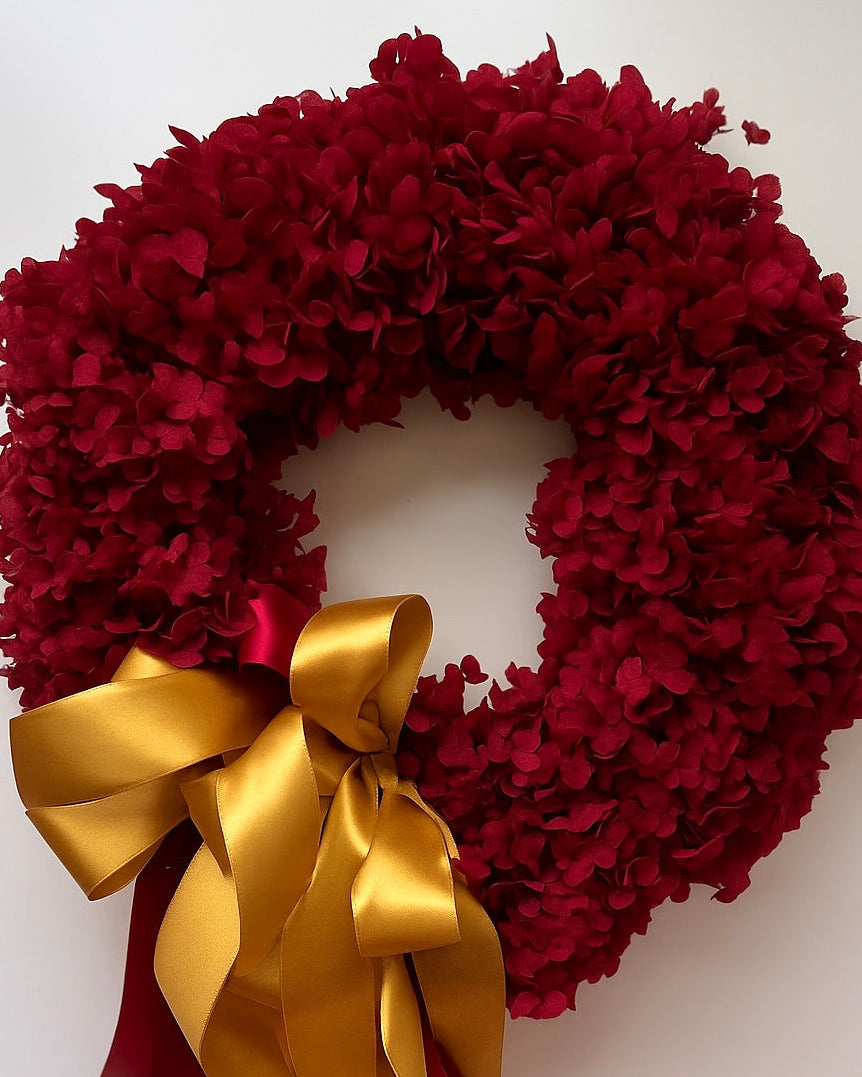 Red Christmas - Preserved Wreath